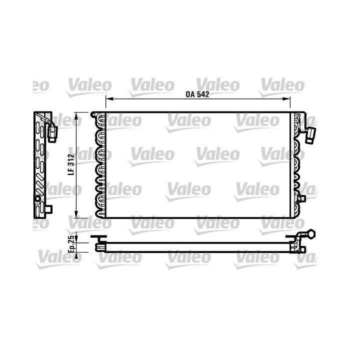 VALEO Kondensator, Klimaanlage 816964