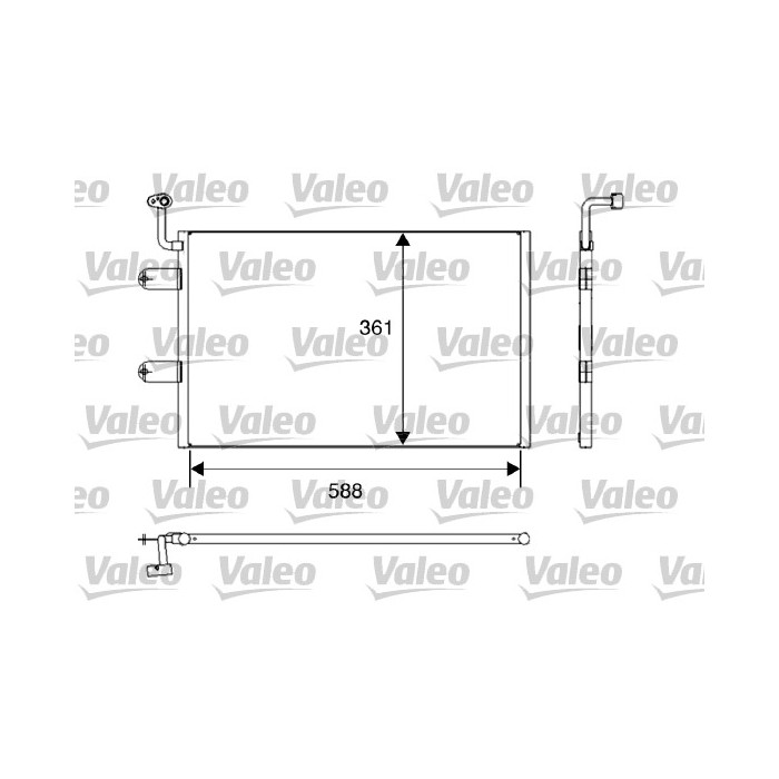 VALEO Kondensator, Klimaanlage 817245