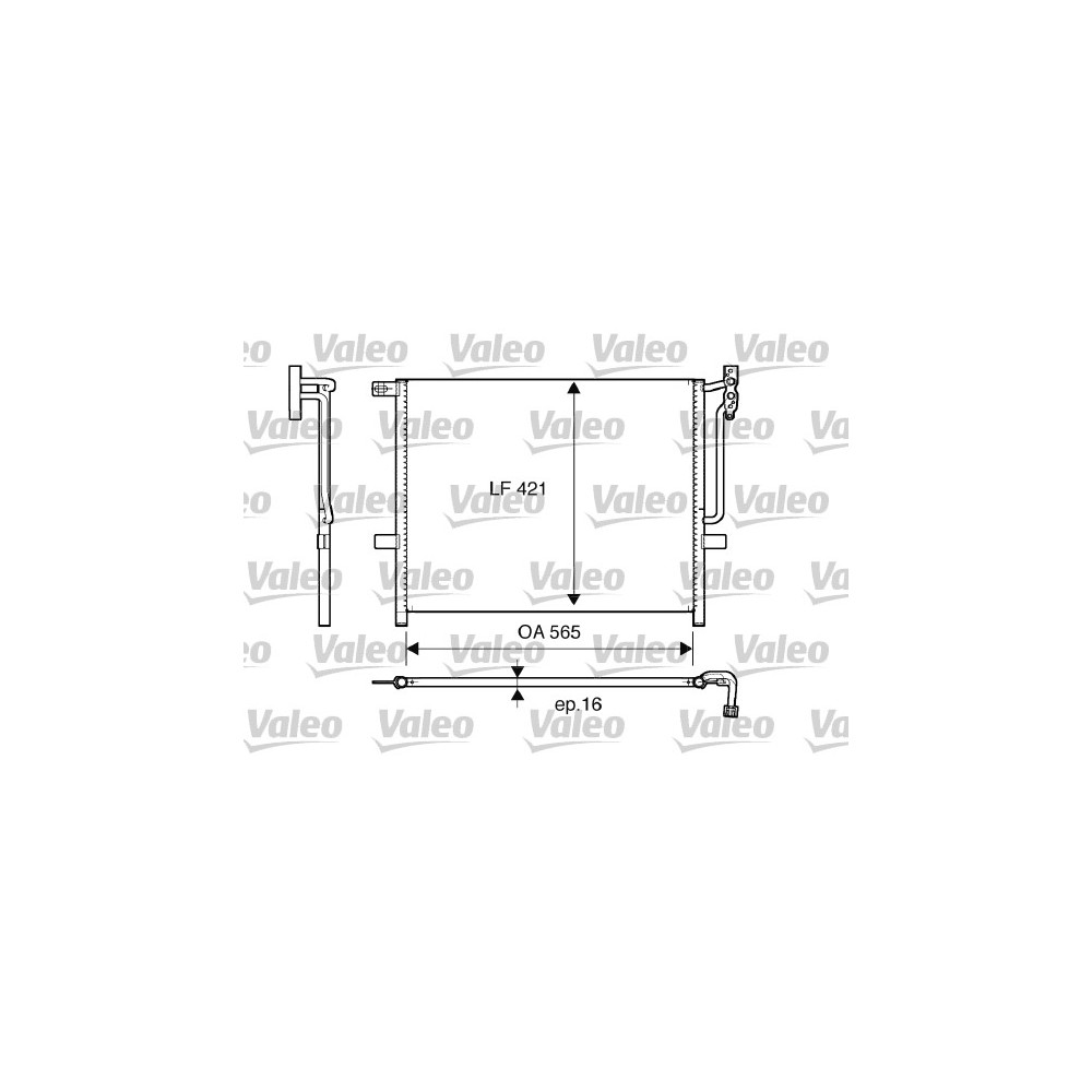 VALEO Kondensator, Klimaanlage 817383