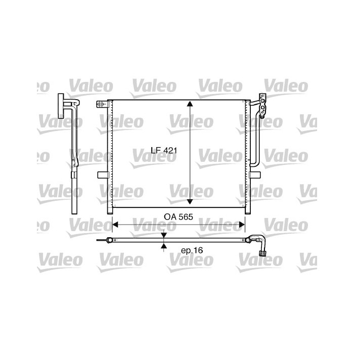 VALEO Kondensator, Klimaanlage 817383