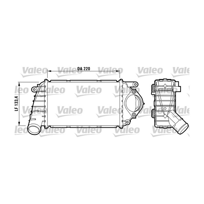 VALEO Ladeluftkühler 817486