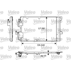 VALEO Kondensator, Klimaanlage 817505