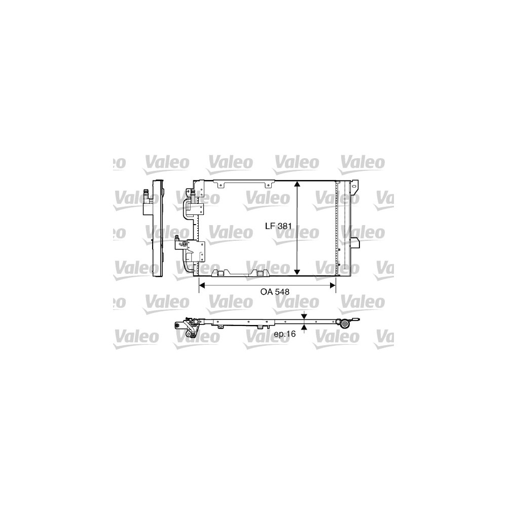 VALEO Kondensator, Klimaanlage 817505
