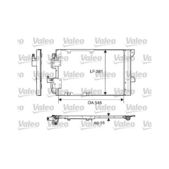 VALEO Kondensator, Klimaanlage 817505