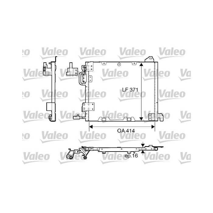 VALEO Kondensator, Klimaanlage 817506