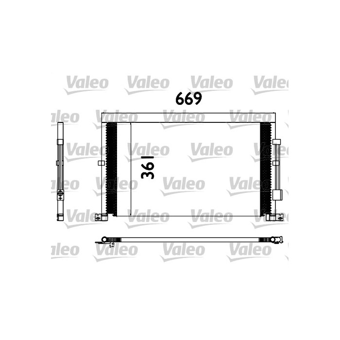 VALEO Kondensator, Klimaanlage 817567
