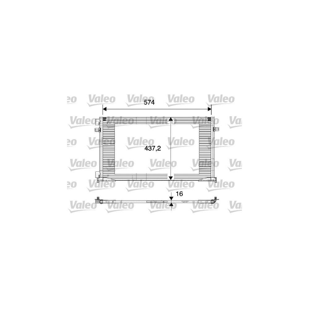 VALEO Kondensator, Klimaanlage 817577