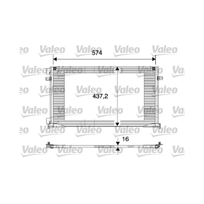 VALEO Kondensator, Klimaanlage 817577