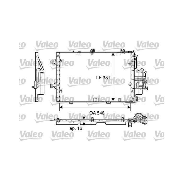 VALEO Kondensator, Klimaanlage 817609