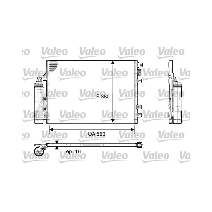 VALEO Kondensator, Klimaanlage 817661