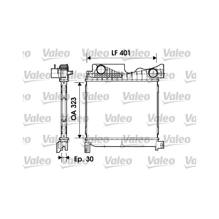 VALEO Ladeluftkühler 817736