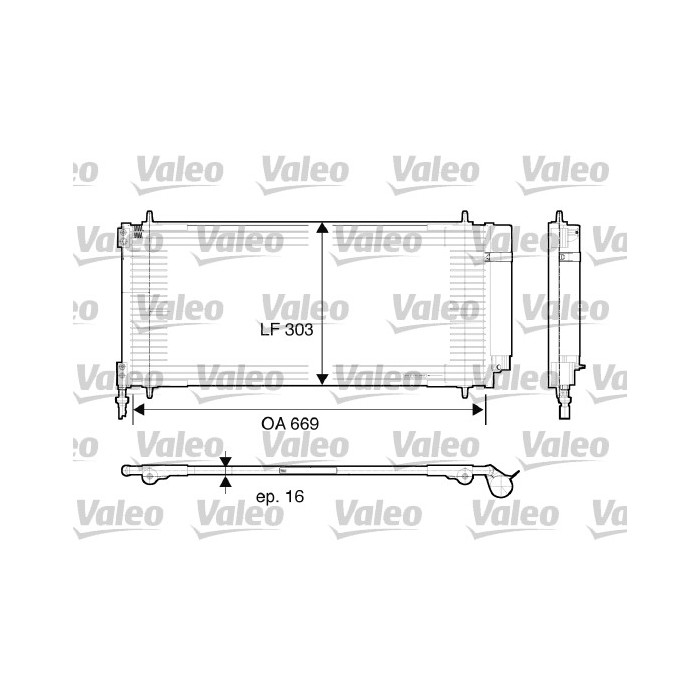 VALEO Kondensator, Klimaanlage 817740