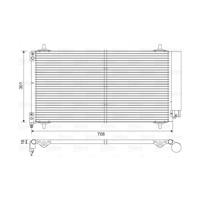 VALEO Kondensator, Klimaanlage 817740