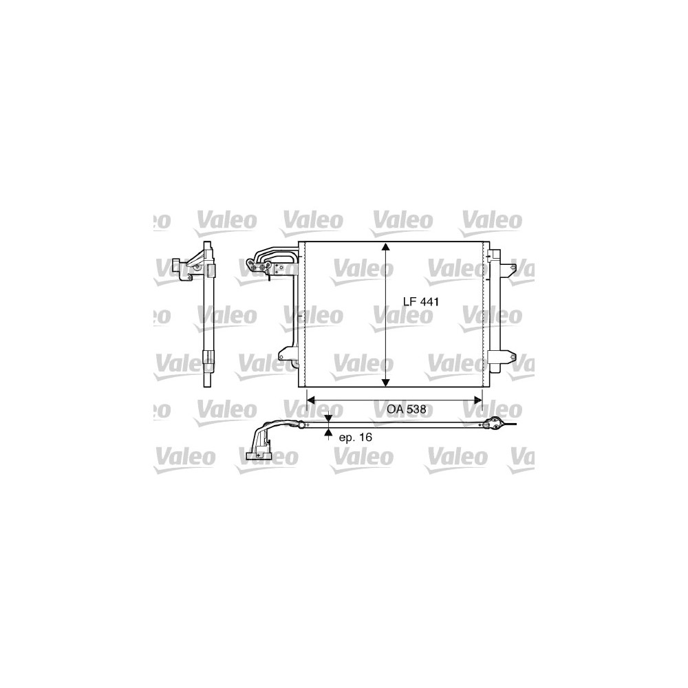 VALEO Kondensator, Klimaanlage 817806