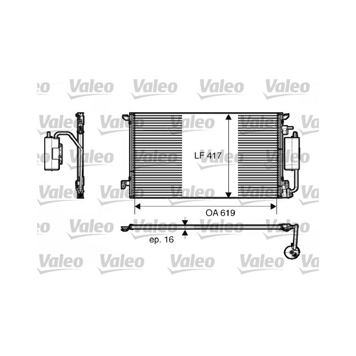 VALEO Kondensator, Klimaanlage 817809