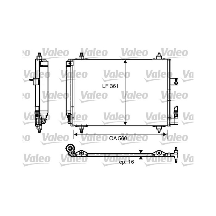 VALEO Kondensator, Klimaanlage 817824