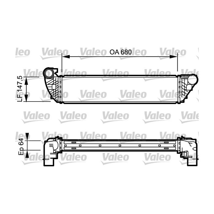 VALEO Ladeluftkühler 817828