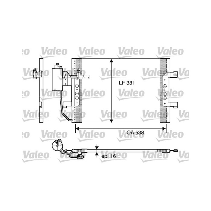 VALEO Kondensator, Klimaanlage 817841