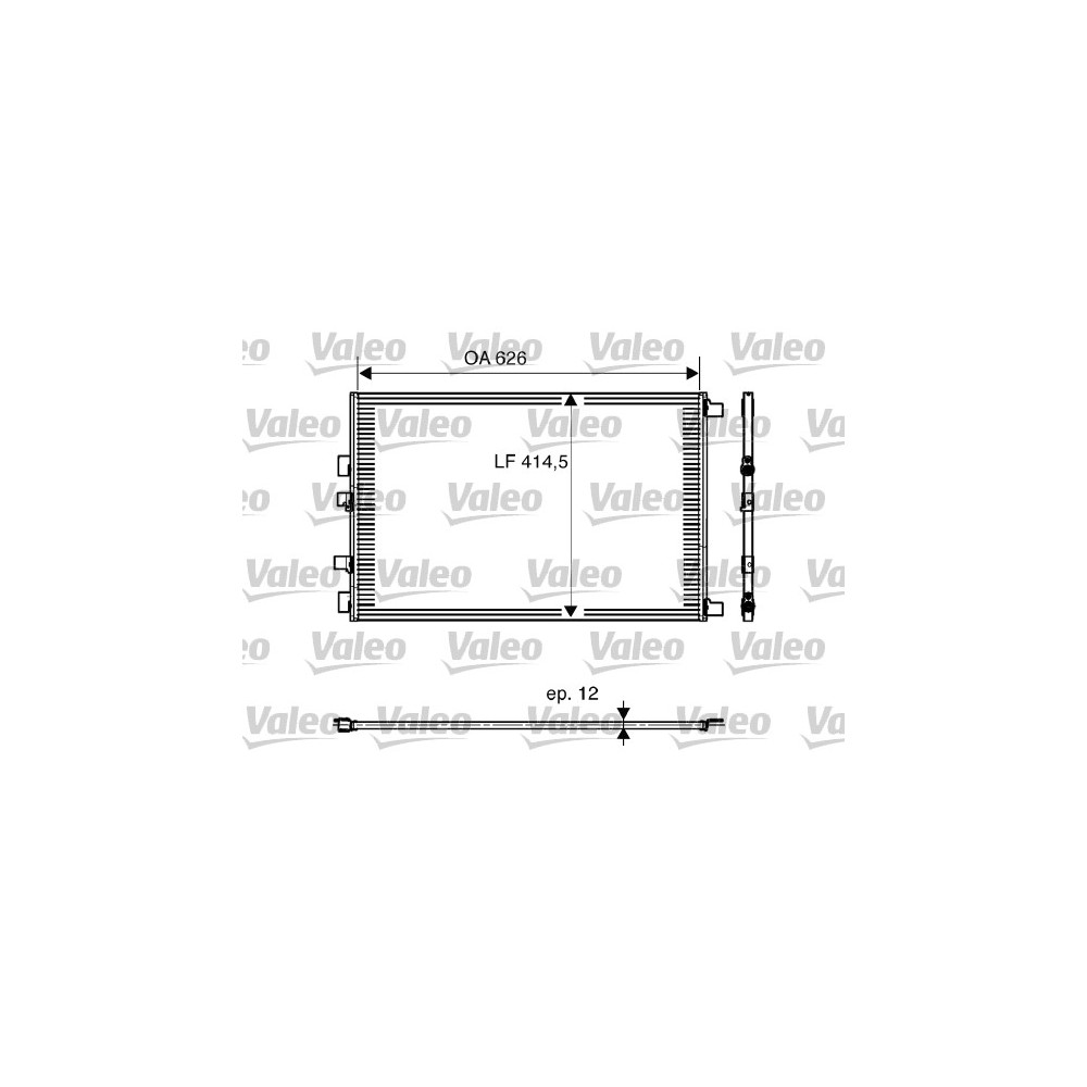 VALEO Kondensator, Klimaanlage 818002