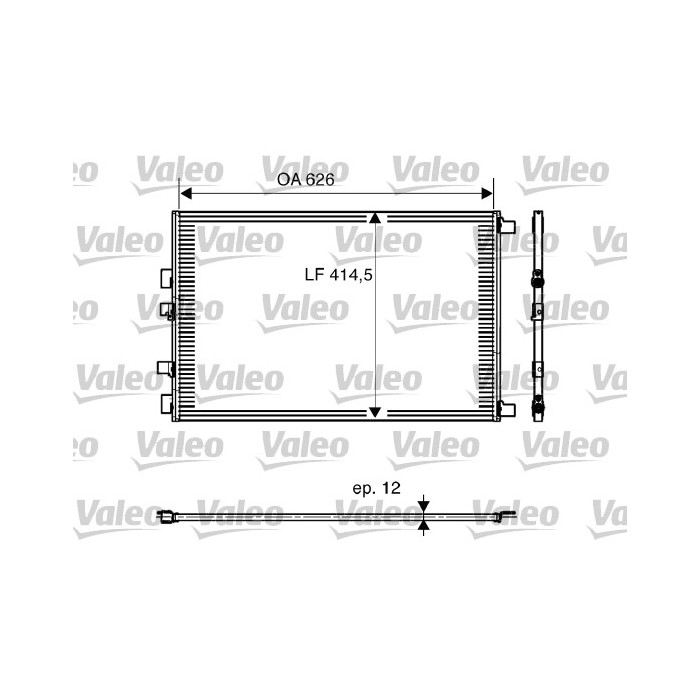 VALEO Kondensator, Klimaanlage 818002