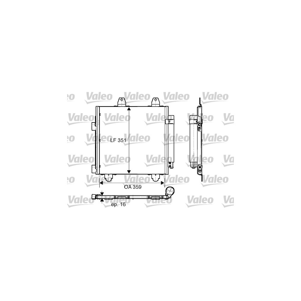 VALEO Kondensator, Klimaanlage 818013