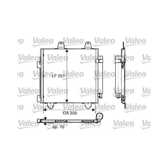 VALEO Kondensator, Klimaanlage 818013