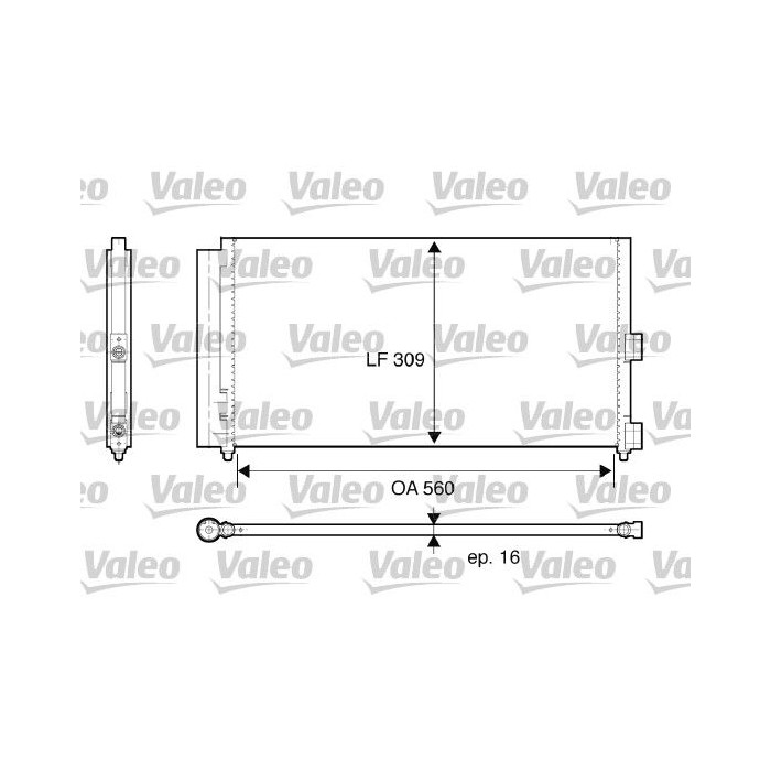 VALEO Kondensator, Klimaanlage 818021