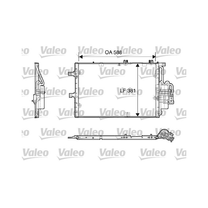 VALEO Kondensator, Klimaanlage 818118