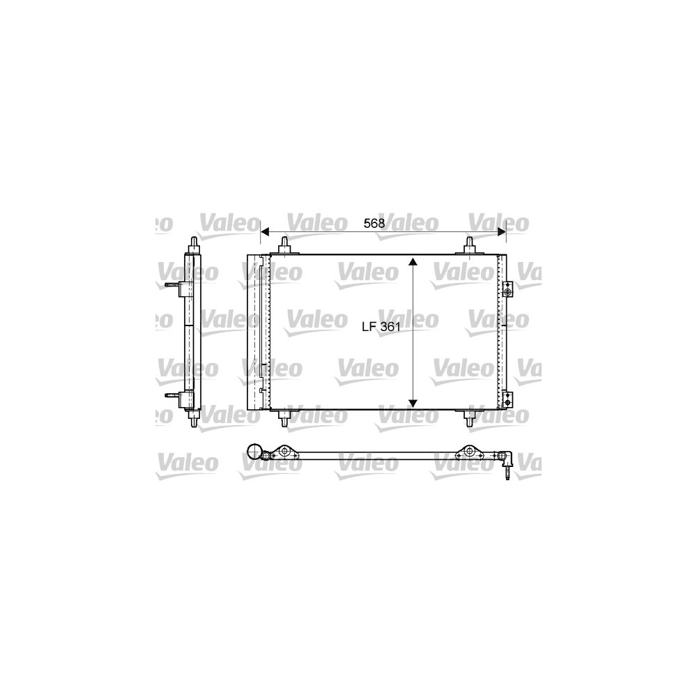 VALEO Kondensator, Klimaanlage 818171