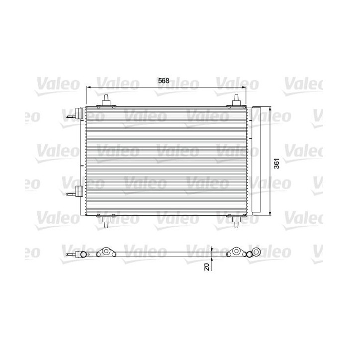 VALEO Kondensator, Klimaanlage 818171