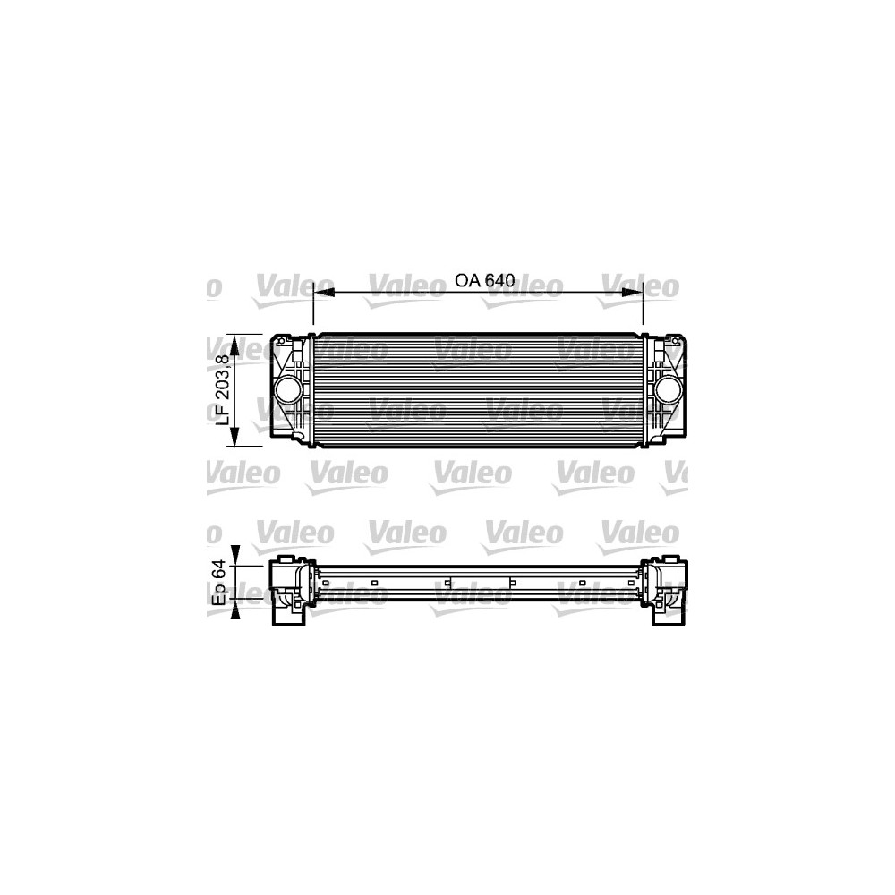 VALEO Ladeluftkühler 818732