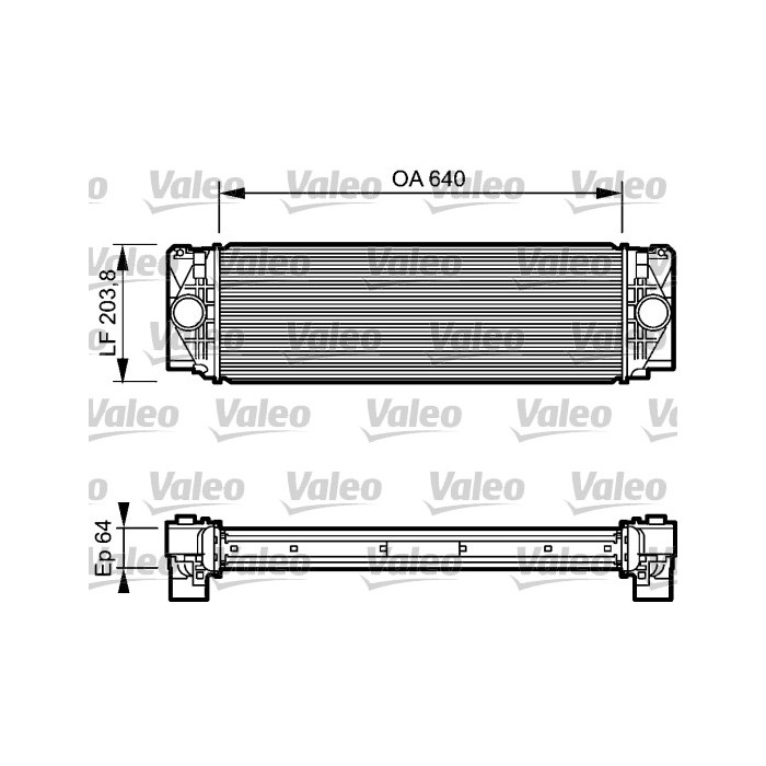 VALEO Ladeluftkühler 818732