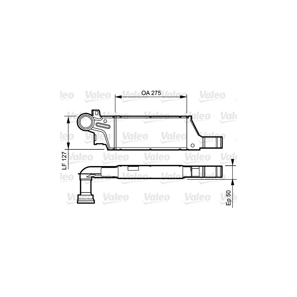 VALEO Ladeluftkühler 818809