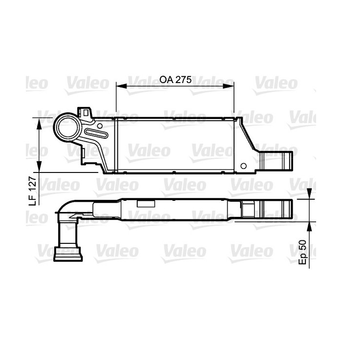 VALEO Ladeluftkühler 818809