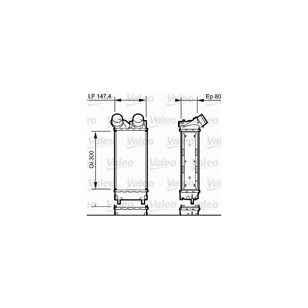 VALEO Ladeluftkühler 818837