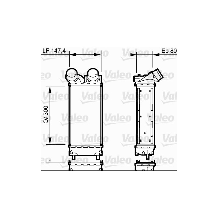 VALEO Ladeluftkühler 818837