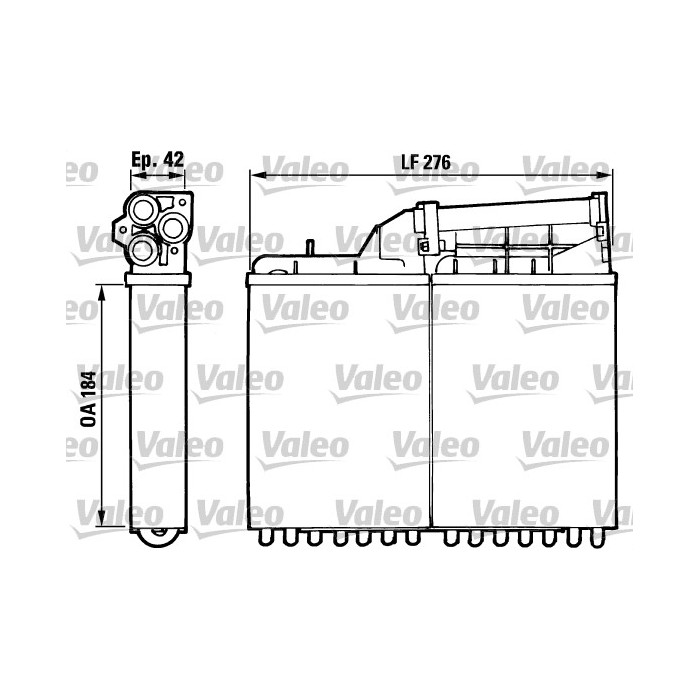 VALEO Wärmetauscher, Innenraumheizung 883982