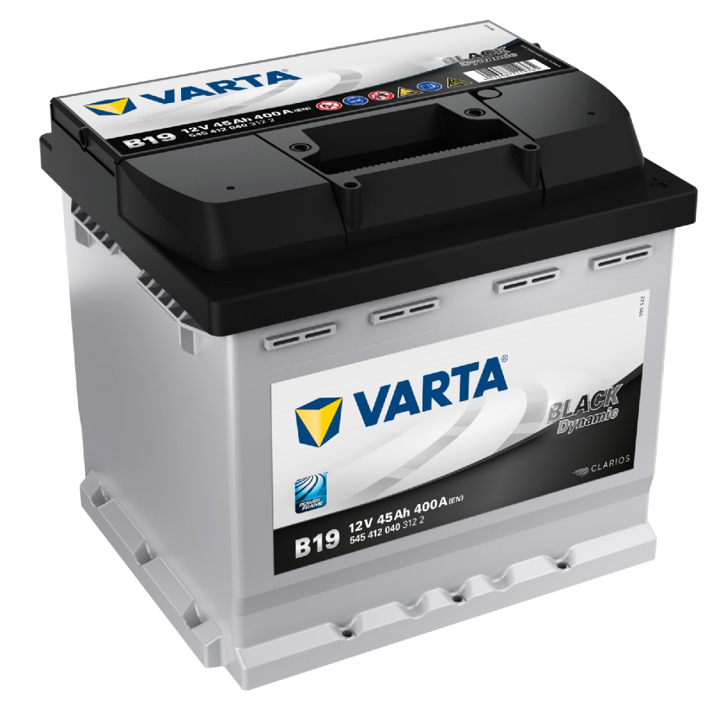 Starterbatterie Auto Varta Black 45Ah 400A 12V B19