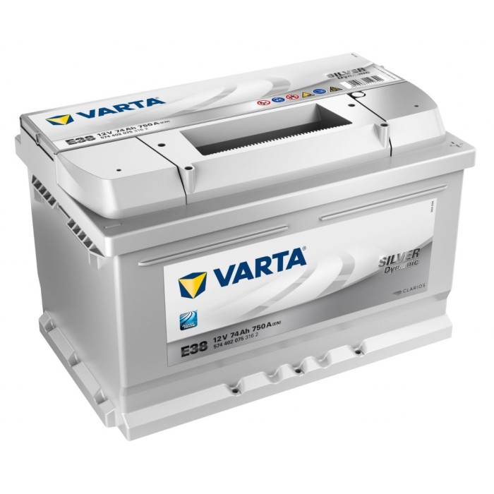 STARTERBATTERIE VARTA SILVER 74Ah 750A 1