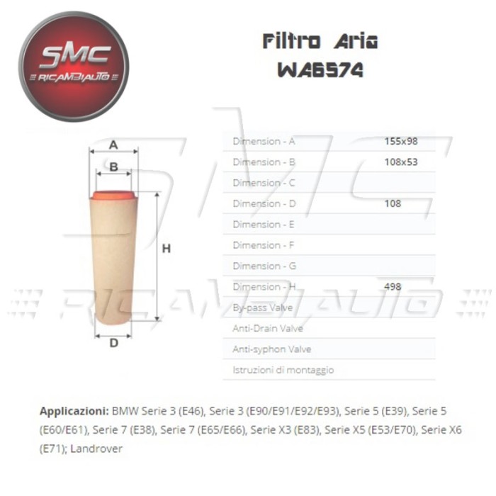WIX FILTERS Luftfilter WA6574