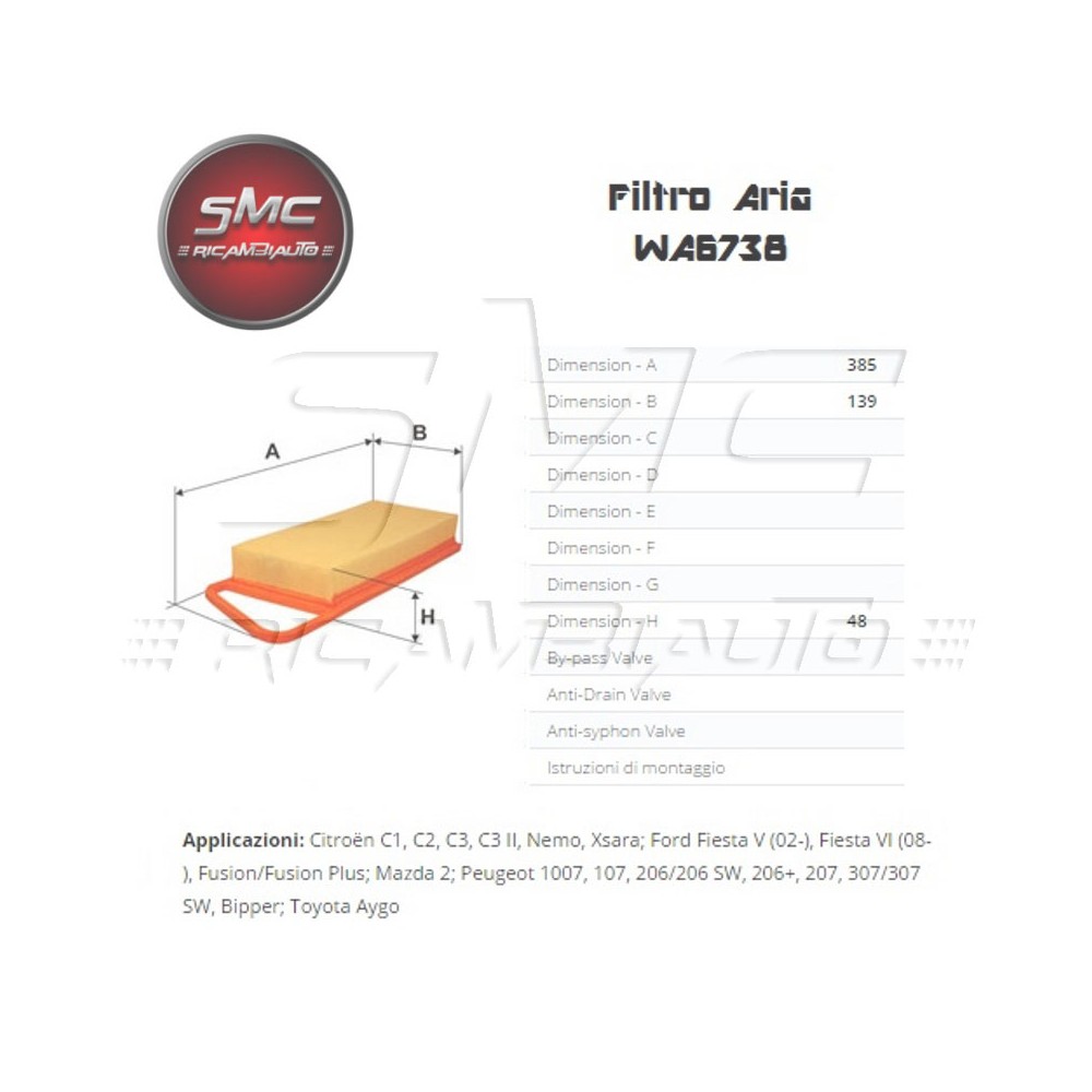 WIX FILTERS Luftfilter WA6738