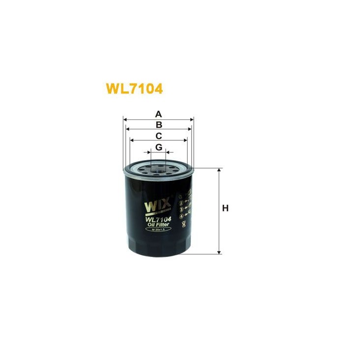 WIX FILTERS Ölfilter WL7104