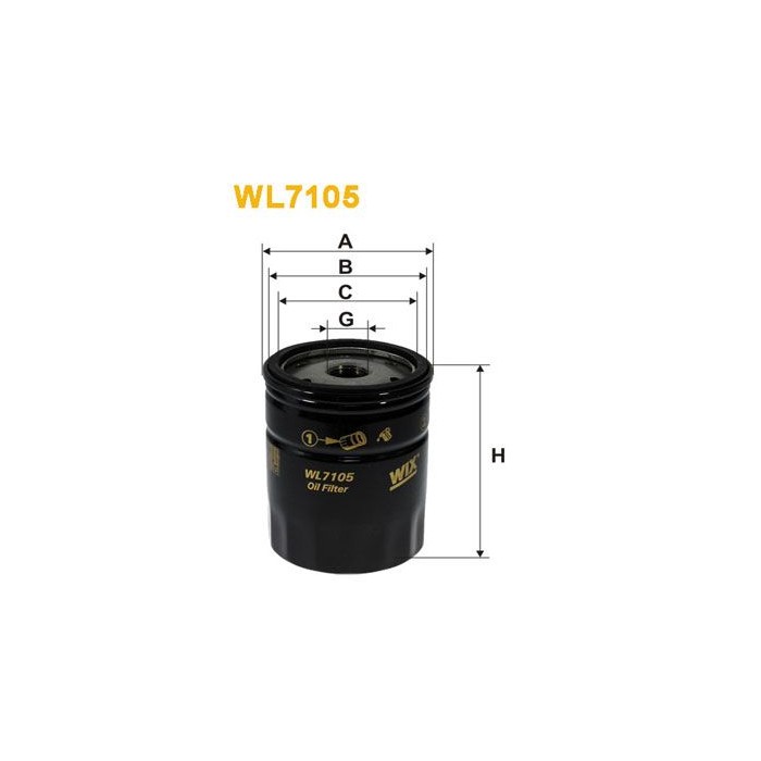 WIX FILTERS Ölfilter WL7105
