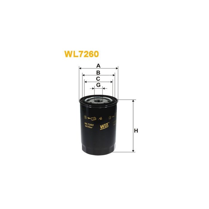WIX FILTERS Ölfilter WL7260