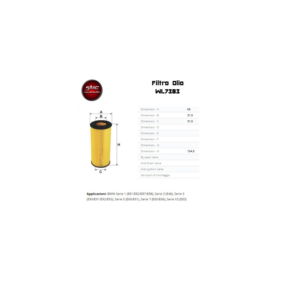 WIX FILTERS Ölfilter WL7303