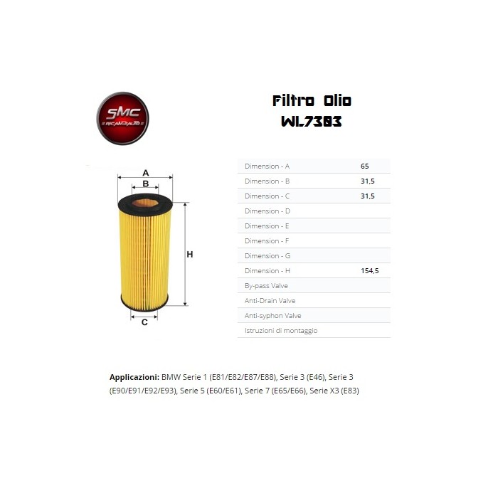 WIX FILTERS Ölfilter WL7303