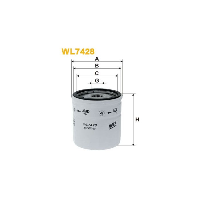 WIX FILTERS Ölfilter WL7428