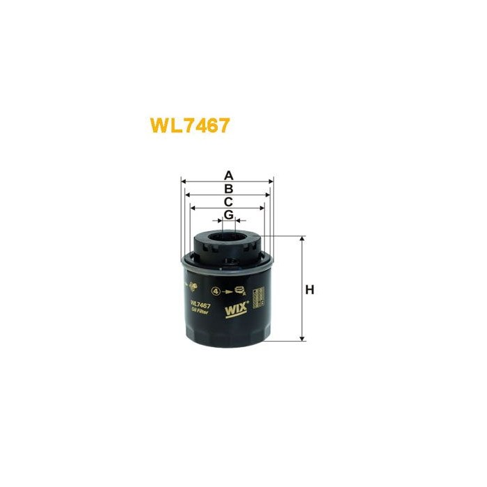 WIX FILTERS Ölfilter WL7467