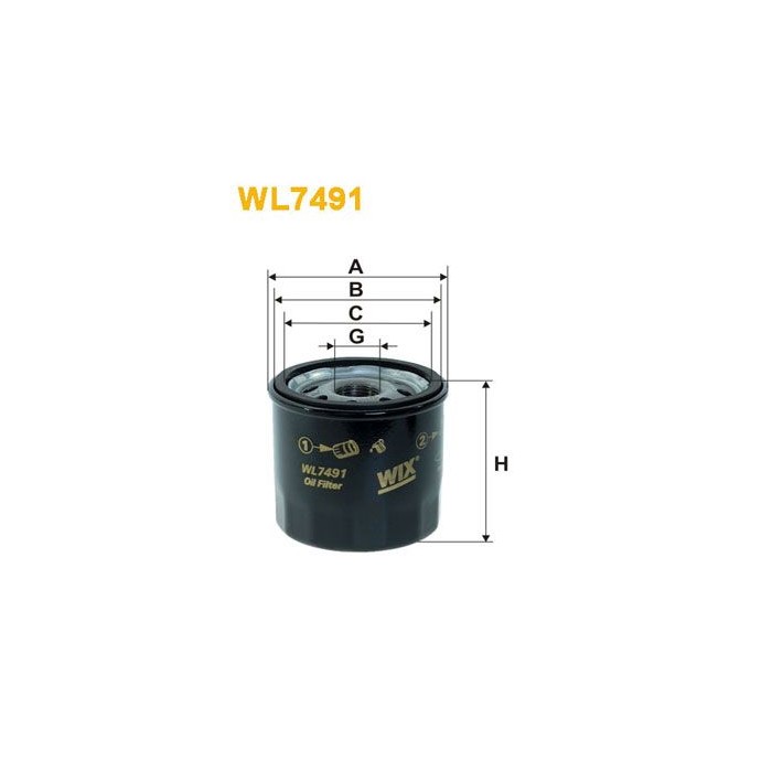 WIX FILTERS Ölfilter WL7491