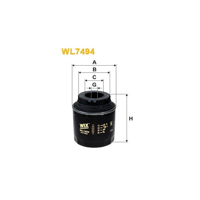 WIX FILTERS Ölfilter WL7494